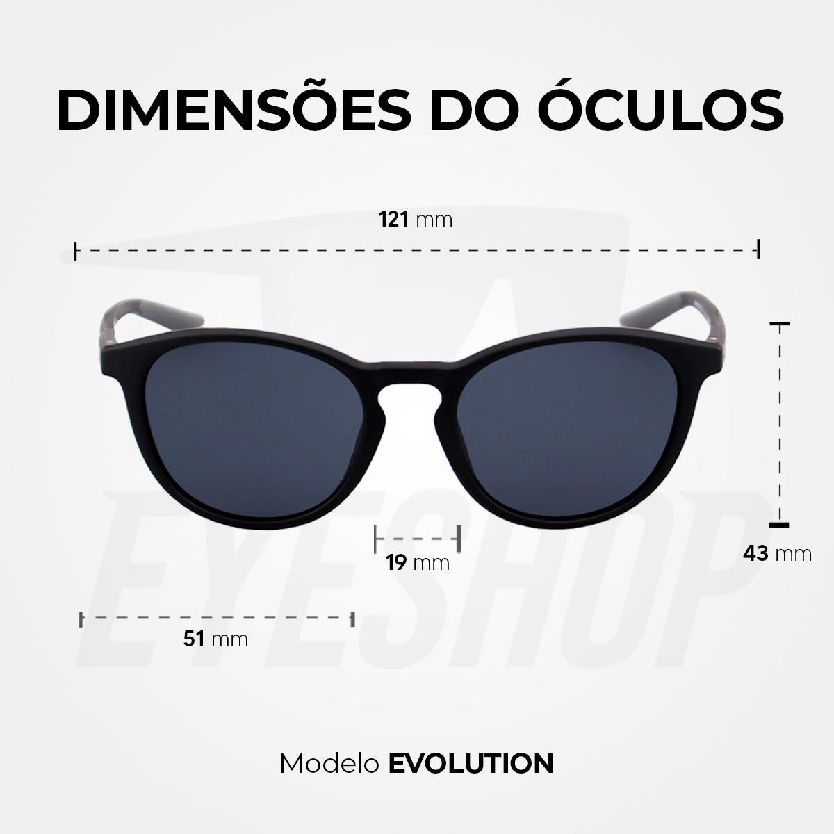 Óculos de Sol Nike Evolution DZ7360 Black Dark Grey