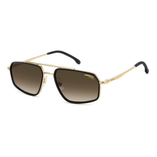 Óculos de Sol Carrera 338S Matte Black Gold Dark Brown Gradient