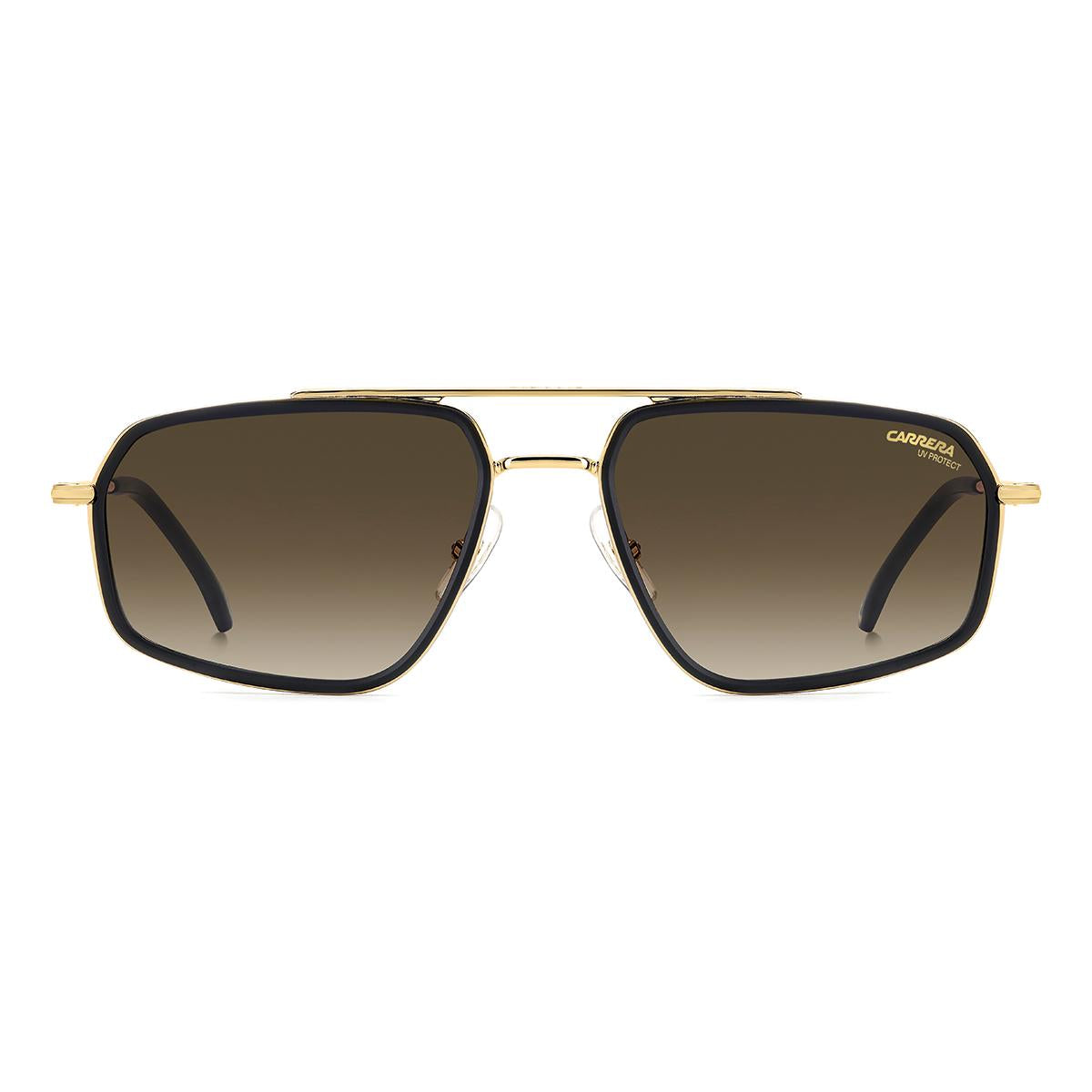 Óculos de Sol Carrera 338S Matte Black Gold Dark Brown Gradient