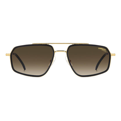 Óculos de Sol Carrera 338S Matte Black Gold Dark Brown Gradient