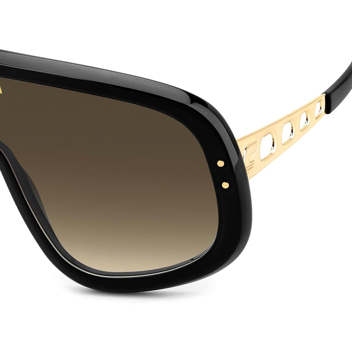 Óculos de Sol Carrera Flaglab 17 Black Gold Dark Brown Gradient