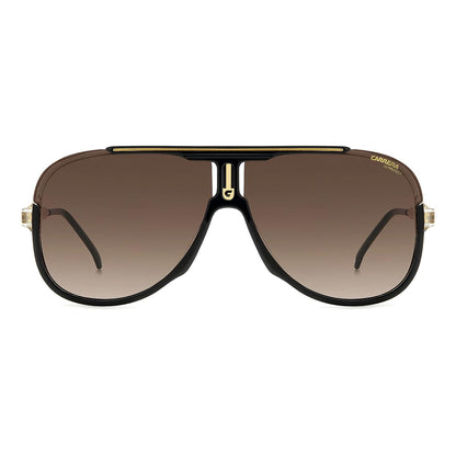 Óculos de Sol Carrera 1059S Black Gold Brown Shaded Gradient