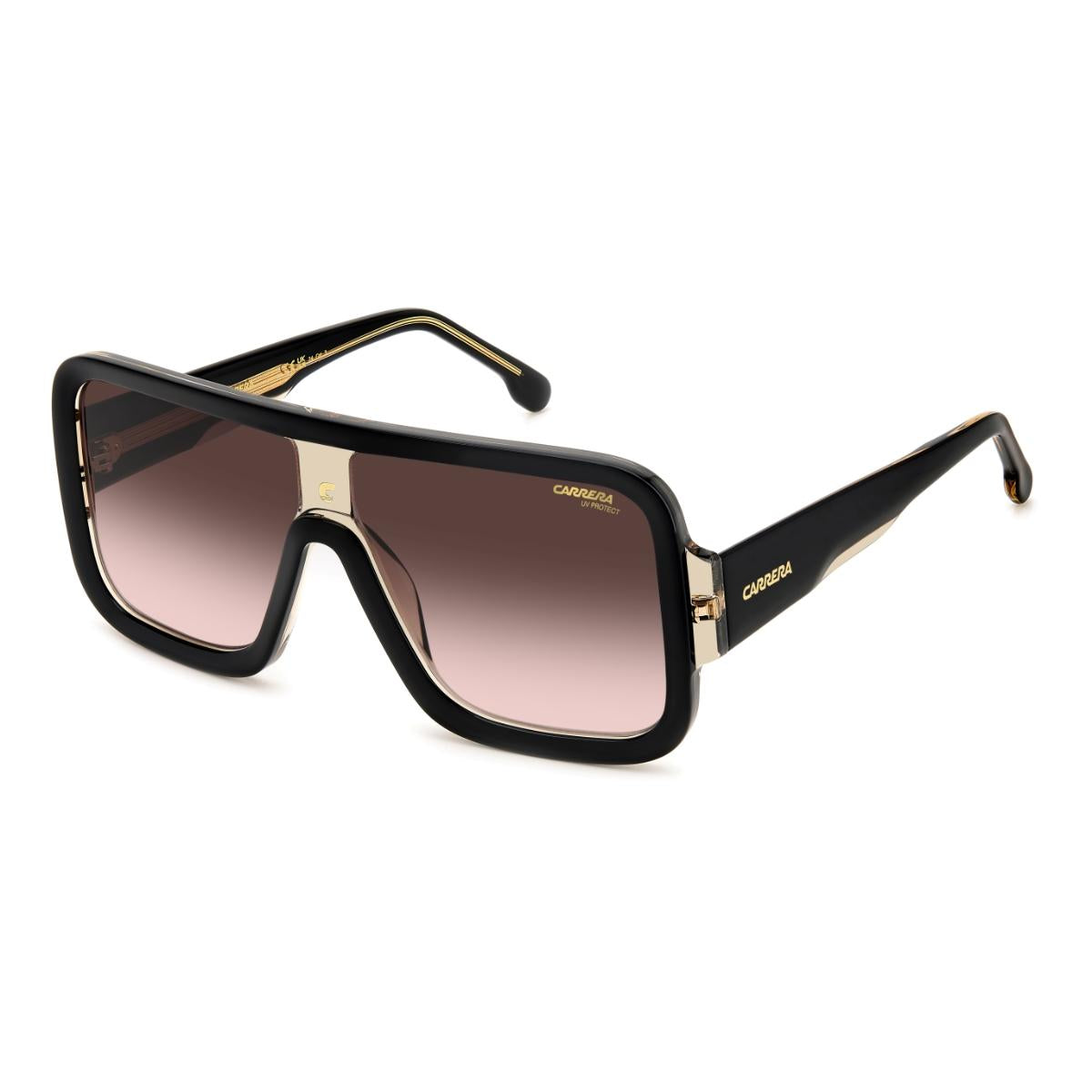 Óculos de Sol Carrera Flaglab 14 Black Brown Gradient Purple Mirror