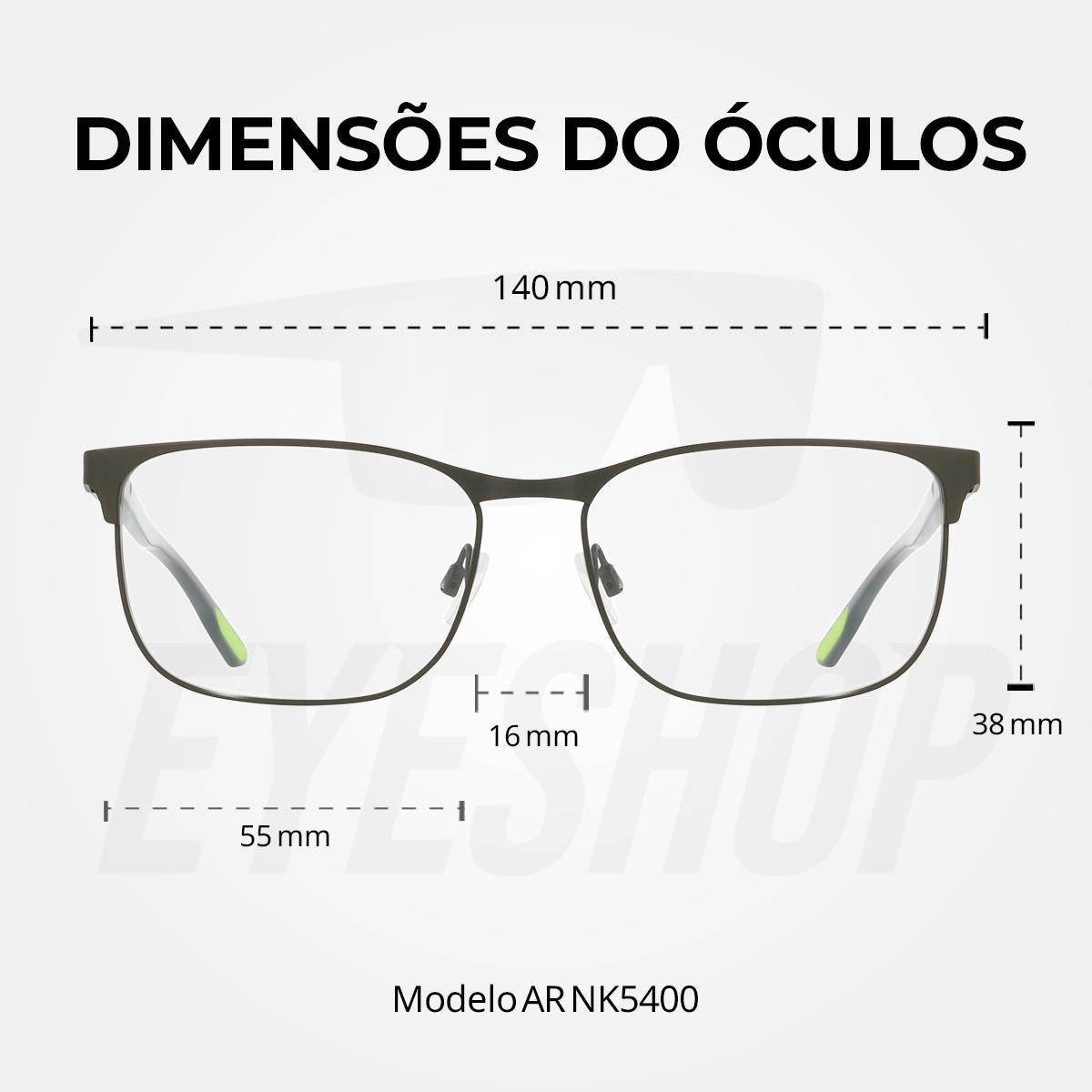 Armação Receituario Jovem Nike NK5400