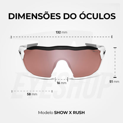 Óculos de Sol Nike Show X Rush DZ7369 White Road Tint