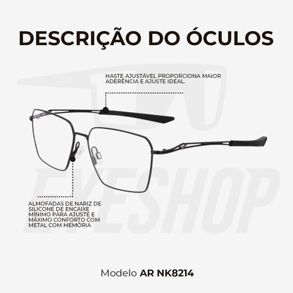 Óculos de Grau Nike 8214 Black