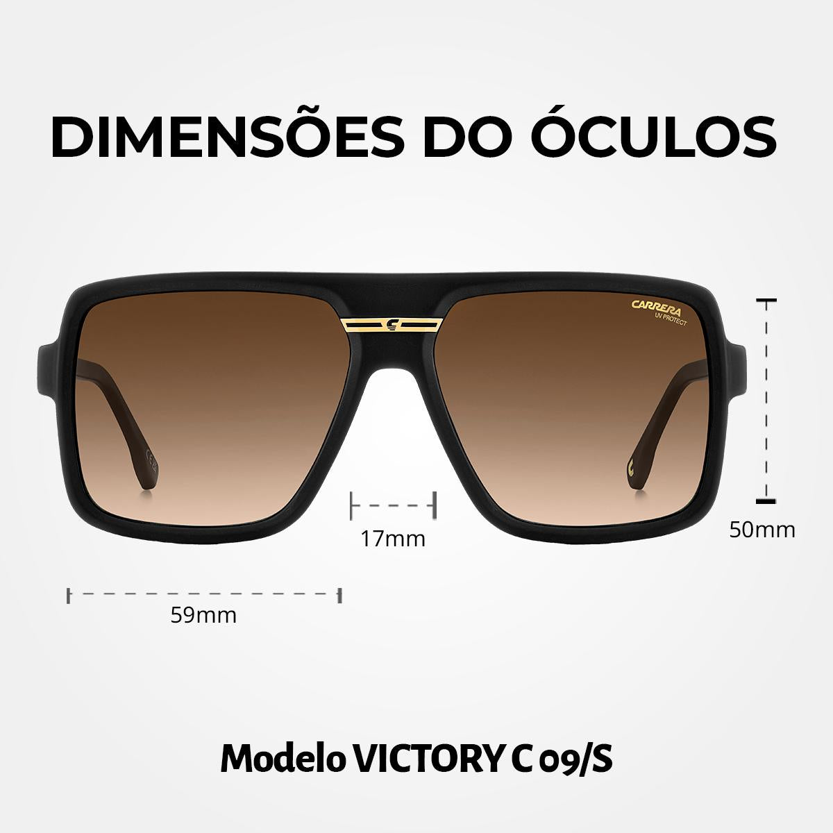 Óculos de Sol Carrera Victory C 09S Matte Black Gold