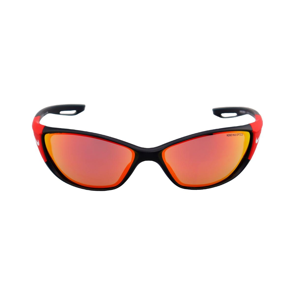 Óculos de Sol Nike Zone M DZ7358 Matte Black Red Mirror